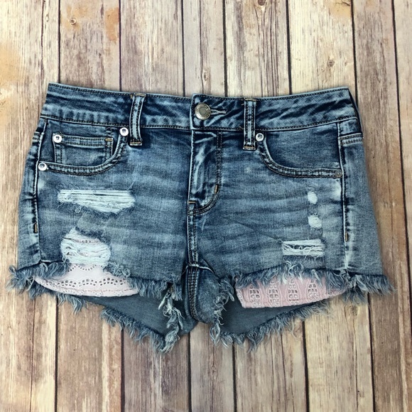 American Eagle Outfitters Pants - AMERICAN EAGLE Shortie super stretch | distressed